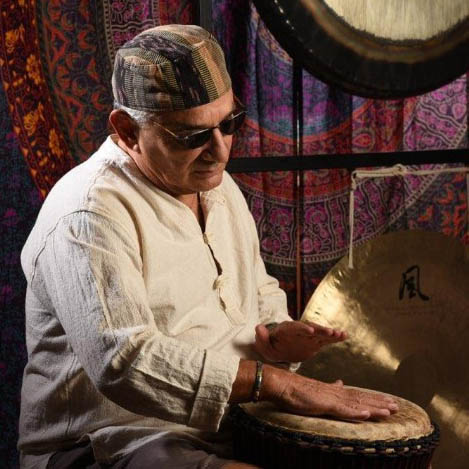 Paul Pietrocarlo during a sound bath